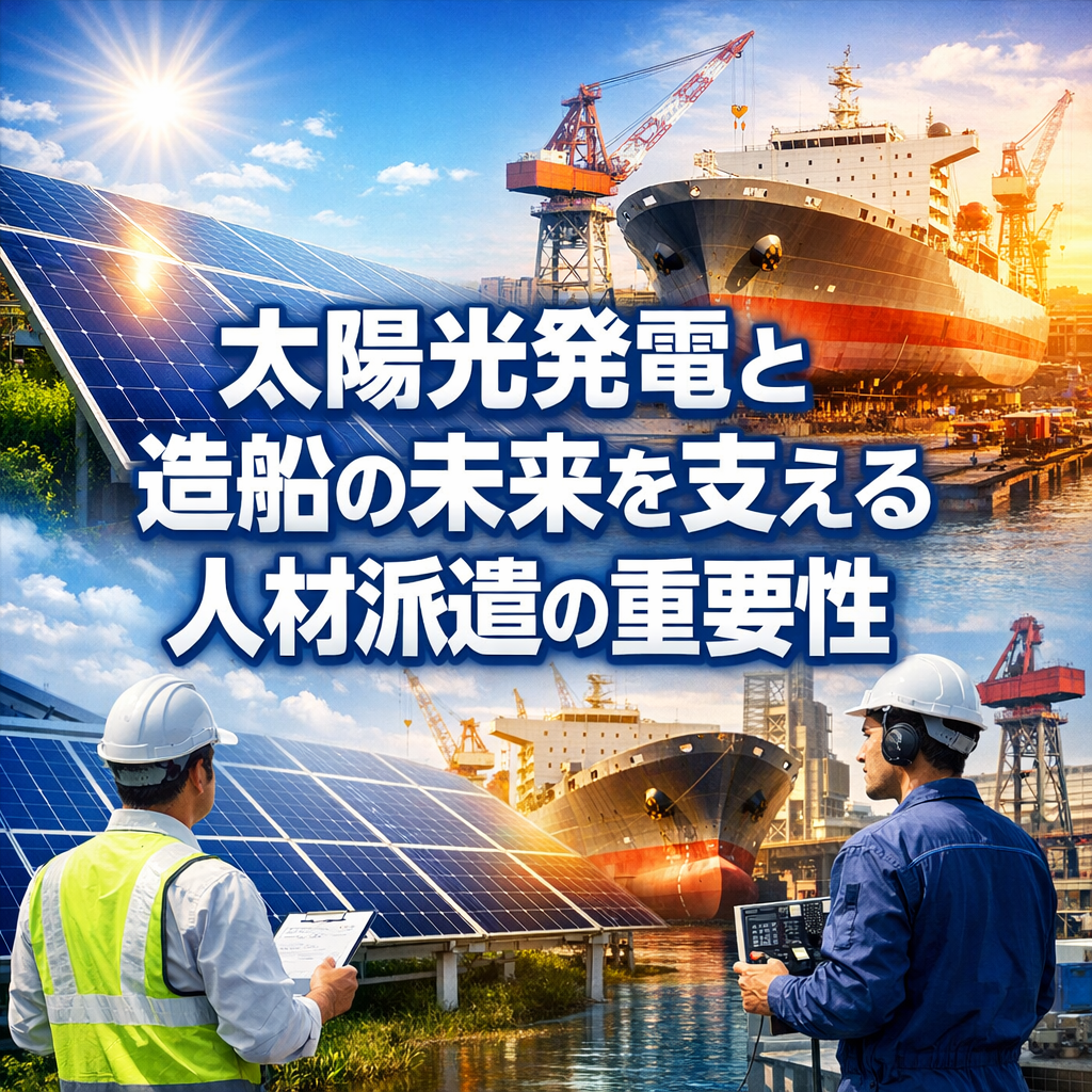 太陽光発電と造船の未来を支える人材派遣の重要性