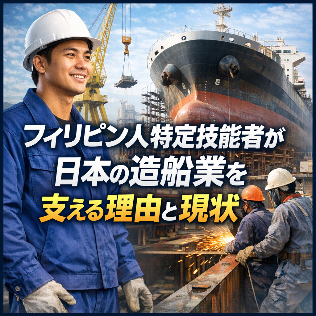 フィリピン人特定技能者が日本の造船業を支える理由と現状