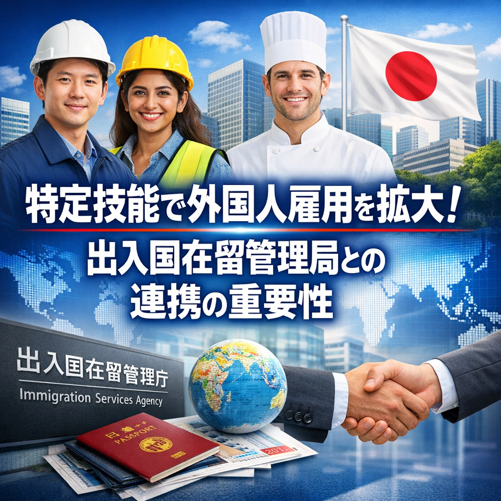 特定技能で外国人雇用を拡大！出入国在留管理局との連携の重要性