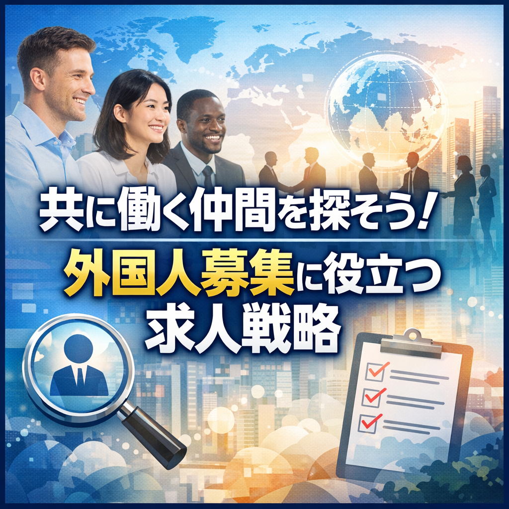 共に働く仲間を探そう！外国人募集に役立つ求人戦略