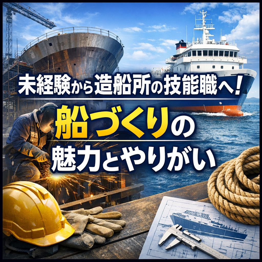 未経験から造船所の技能職へ！船づくりの魅力とやりがい