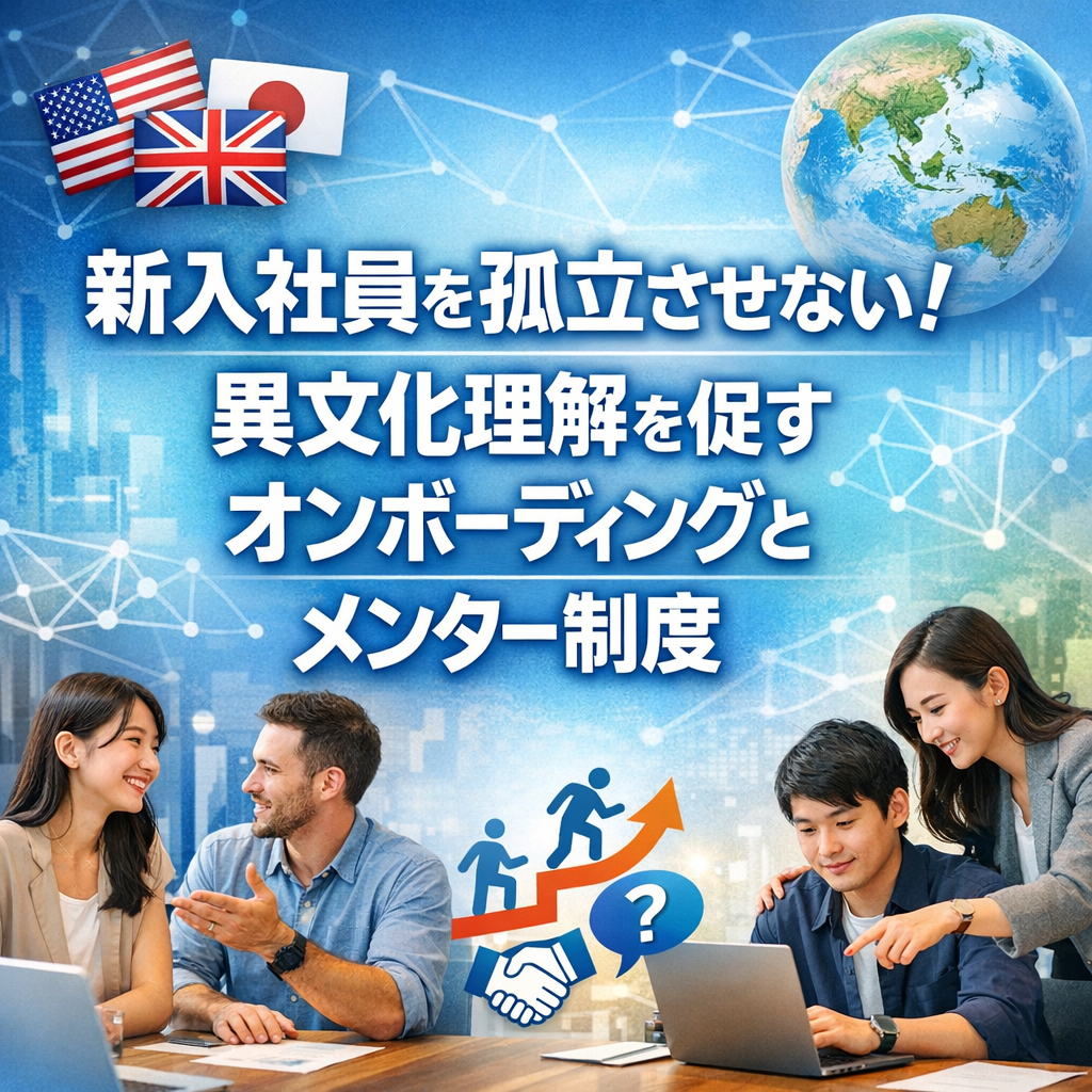 新入社員を孤立させない！異文化理解を促すオンボーディングとメンター制度