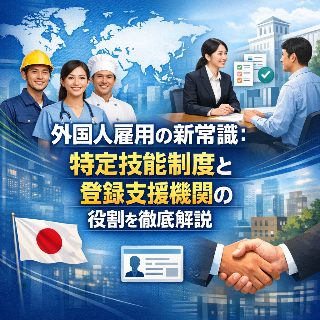 外国人雇用の新常識：特定技能制度と登録支援機関の役割を徹底解説