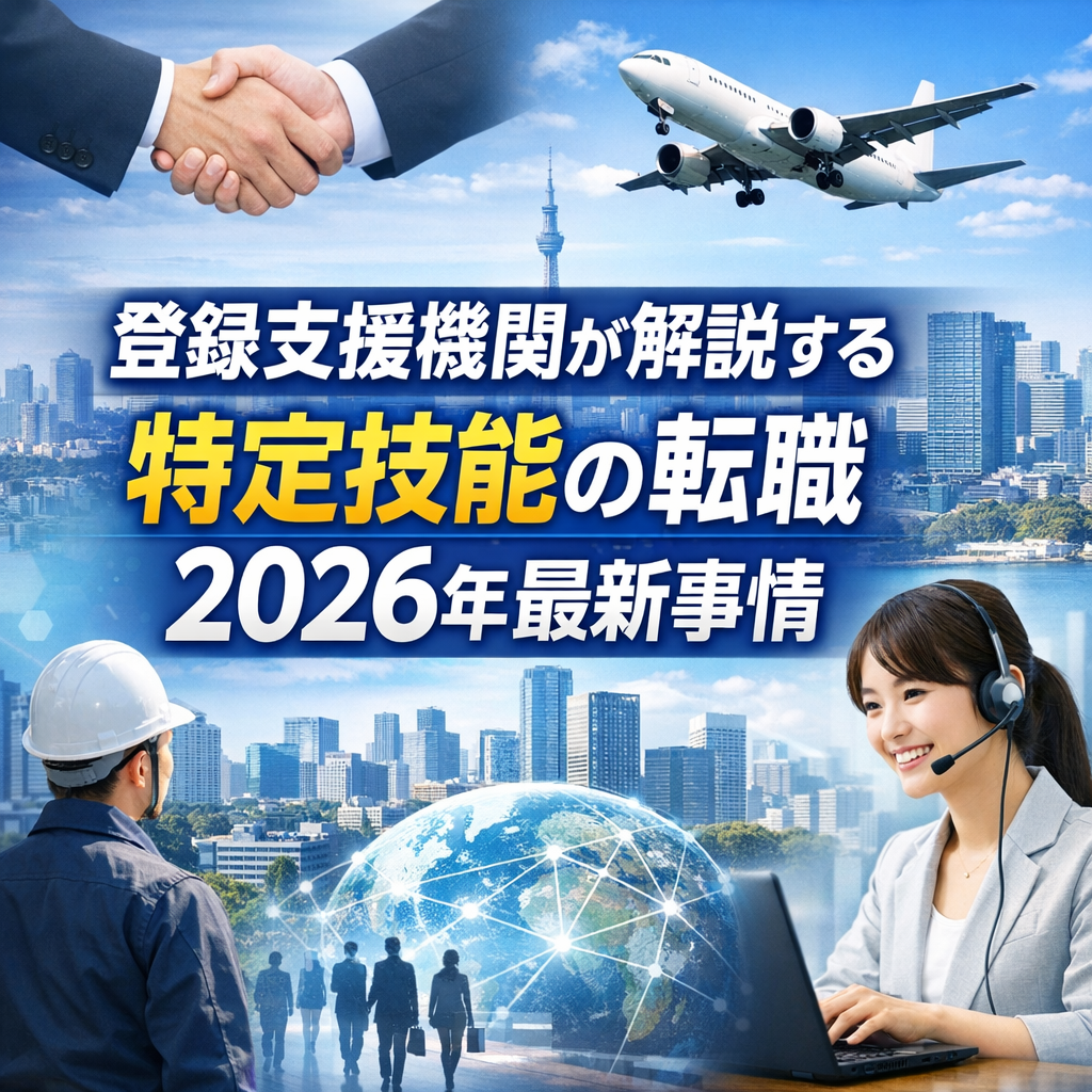 登録支援機関が解説する特定技能の転職　２０２６年最新事情