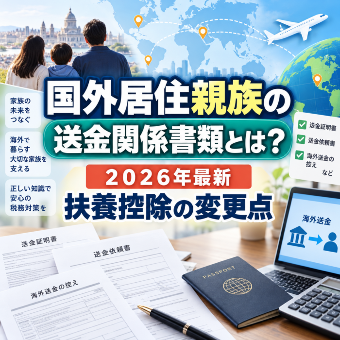 国外居住親族の送金関係書類とは？２０２６年最新　扶養控除の変更点